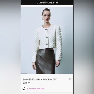 Urban Revivo short long sleeve jacket